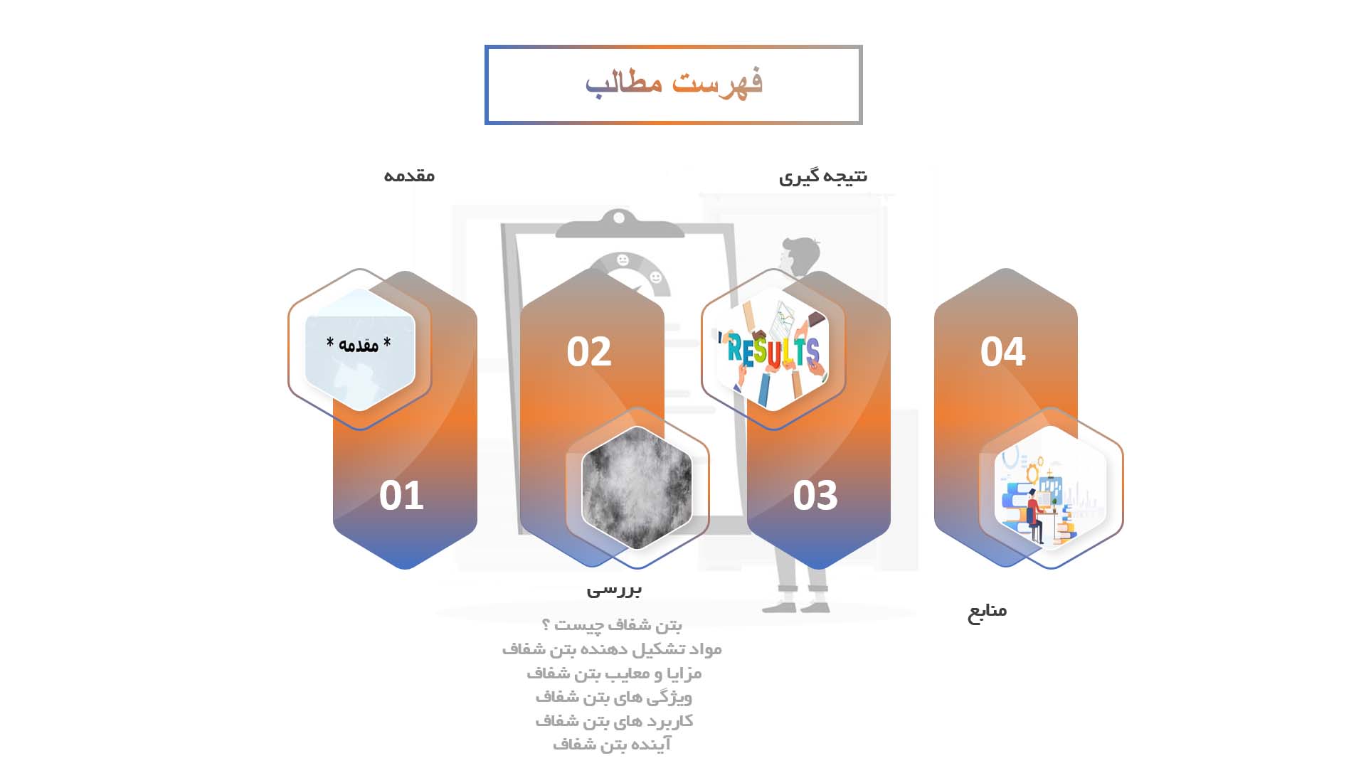 پاورپوینت در مورد بتن شفاف